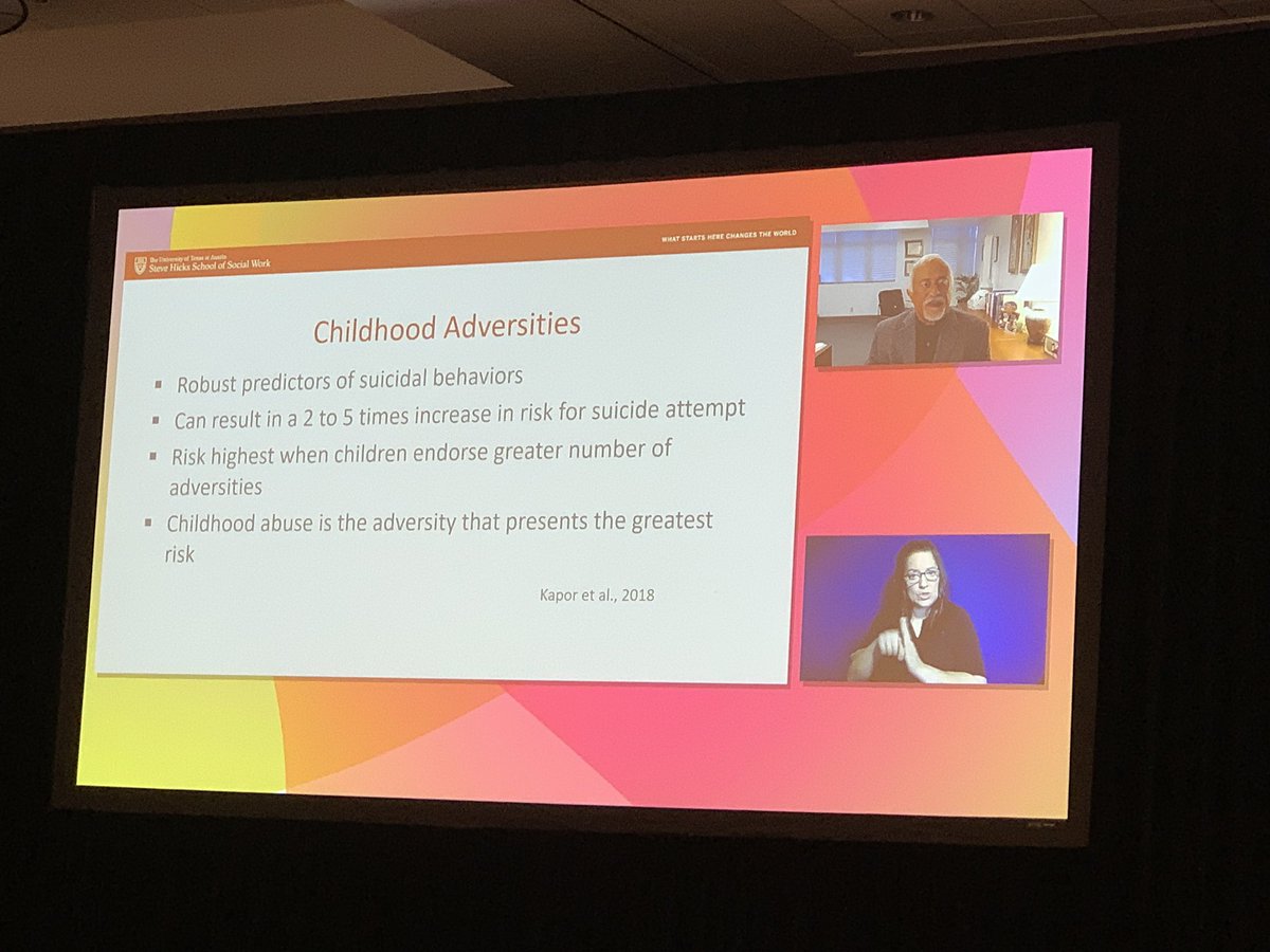Jennifer Marshall (she/her) (@bipolarmomlife) on Twitter photo #AAS21 Day 3 - “Trends & Thoughts on Suicide Attempts of Teenage Black Females & Latinas” presented by @DeanZayas
We don’t talk enough about the effect of Adverse Childhood Events. Such important research. <a href="/AASuicidology/">American Association of Suicidology</a> #AAS21 Day 3 - “Trends & Thoughts on Suicide Attempts of Teenage Black Females & Latinas” presented by @DeanZayas
We don’t talk enough about the effect of Adverse Childhood Events. Such important research. <a href="/AASuicidology/">American Association of Suicidology</a>