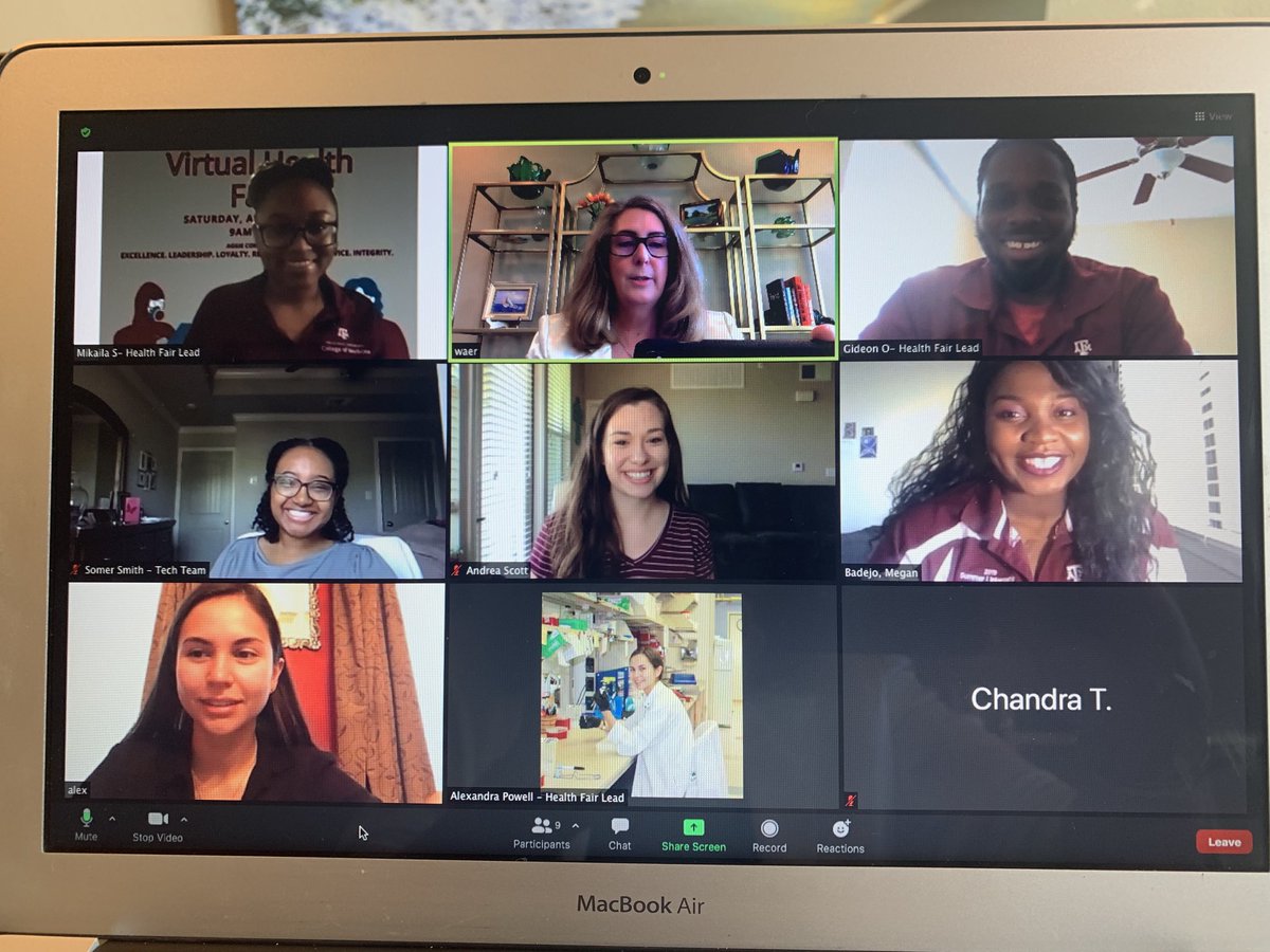 AmyWaer's tweet photo. Starting our first annual Texas A&amp;M University College of Medicine student run virtual Community Health Fair https://t.co/MbT5hefaGX