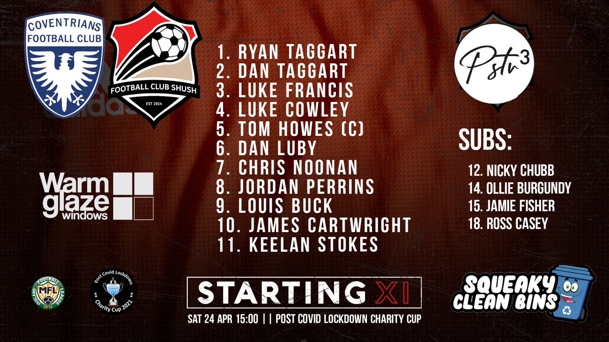 STARTING 11 VS <a href="/coventriansfc/">Coventrians FC</a>