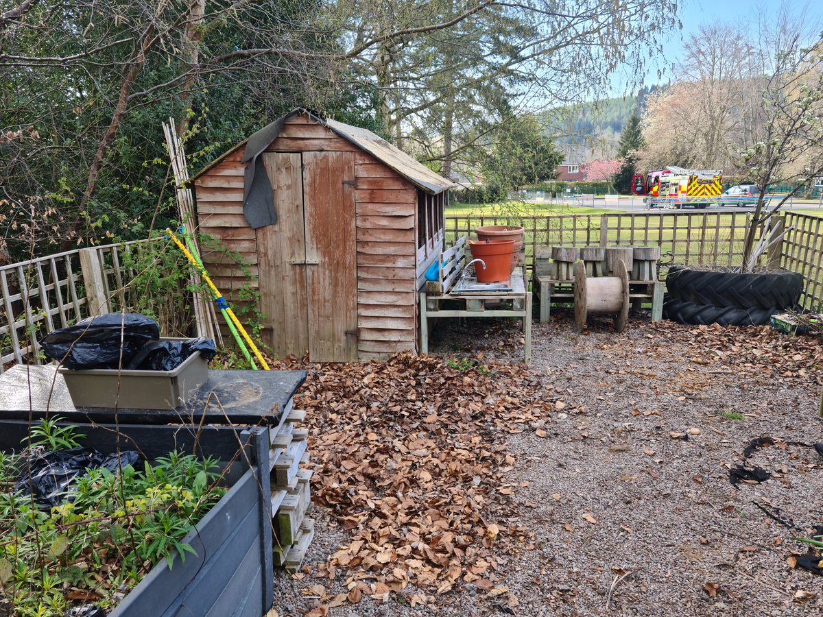 We were asked by Presteigne Little People’s playgroup if we would be able to help them with their garden. It had got very overgrown and the children were unable to use it.Started today by clearing all the rubbish out, and removing old shed and fence.We’ll be back soon to carry on
