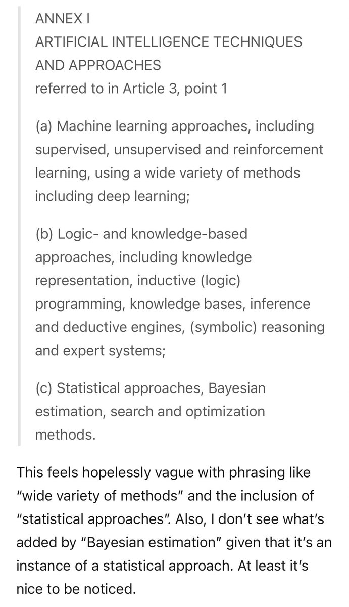 Not The Onion:“EU proposing to regulate the use of Bayesian estimation”