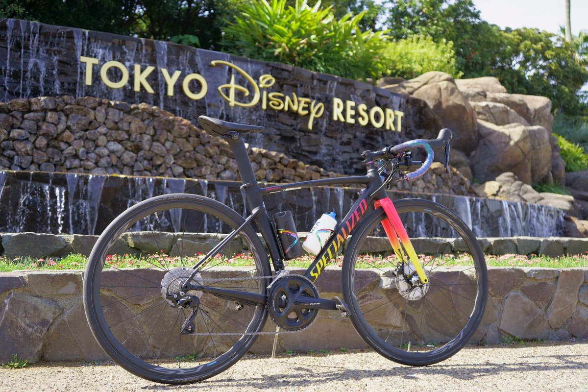 nikachan14run's tweet photo. 1枚目：カメラで撮ったまま
2枚目：RAW現像
#東京ディズニーリゾート 
#AllezSprintDisc
#SPECIALIZED
#ロードバイク
#めだたんぼー 
#カメラ初心者
#a7iii https://t.co/3H2uX9nf7I