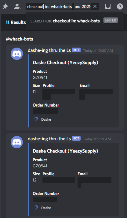34 checkouts, 55 declines, very cool. I love robots. 

<a href="/wrathsoftware/">maxh</a> <a href="/ValorAIO/">Valor</a> <a href="/MEKRobotics/">MEKAIO</a> <a href="/Dashe/">Dashe</a> 

<a href="/BakerProxies/">Baker Proxies</a> @NotifyProxies <a href="/DinoProxies/">Dino Proxies</a> <a href="/mushroomproxy/">Mushroom Proxy</a> <a href="/KaBoomProxies/">KaBoom Proxies</a>