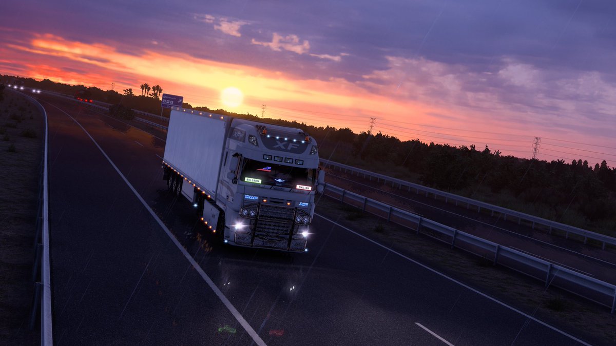 Ferlius3's tweet photo. It is quite difficult driving through #CruisingIberia, because you need to take screenshots every few seconds. Good job, @SCSsoftware ! #ETS2 https://t.co/k1YuYQVCRY
