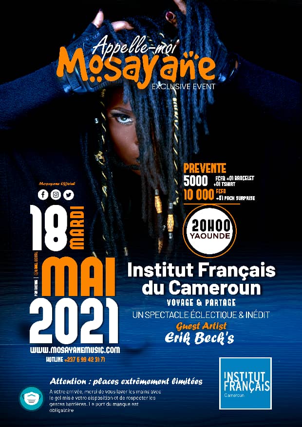 NadineGrard7's tweet photo. Hello chers tous.
Rendez-vous ce 18 Mai à @IFCameroun.
#Mosayane vous livrera un spectacle inédit.
@le_4eme_pouvoir
@regionfrance
@AnceYongue
@Charrier01 https://t.co/tmXoDAzv1a