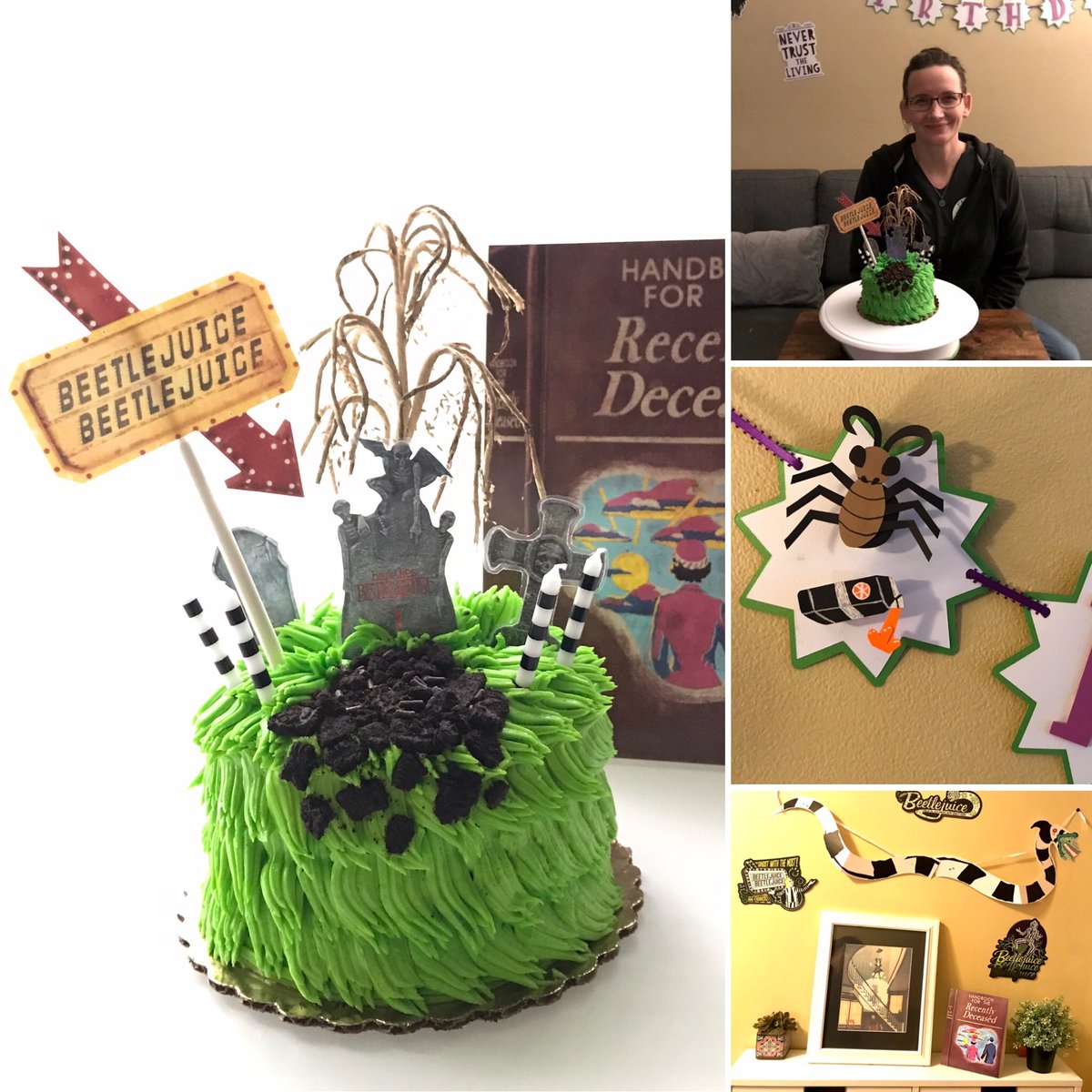 HTancre's tweet image. My awesome kid’s gave me a fabulous #beetlejuice birthday last week!