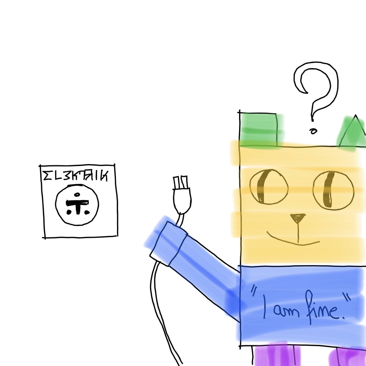 i_am_fine_cat's tweet image. “I am fine.”

#outofpower #lowbattery #needtocharge #recharge #foreigncountry #travellife #powerplug #wrongadaptor #powerbattle

#optimism #fearless #happy #iamfine #oblivious #publicpersona #panic #anxiety #depression

#cartoon #comic #comics #webcomic #webcomics #CatsOfTwitter