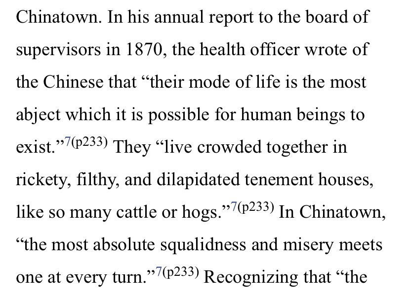 n 1870, Thomas Mooney and Hugh Murray, president and VP of the Anti Coolie Association requested the city of SF take sanitation measures against its Chinese immigrants. They based their request on a recent health officer’s report on Chinatown, quoted here 3/