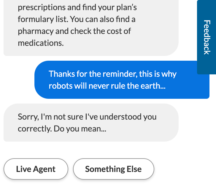 profebersole's tweet image. Chatbots, who needs &apos;em?! #chatbotfail #mc336sp2021