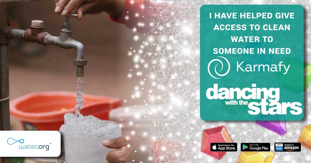 rollinwithashh's tweet photo. While playing Dancing With The Stars, I helped give a person in need 20 Days of access to clean water through Karmafy and Water org. Join me in Dancing With The Stars and do good while having fun! #Karmafy @water @KarmafyLife https://t.co/rPxfW8jd8M https://t.co/BzU4Mx3xkb