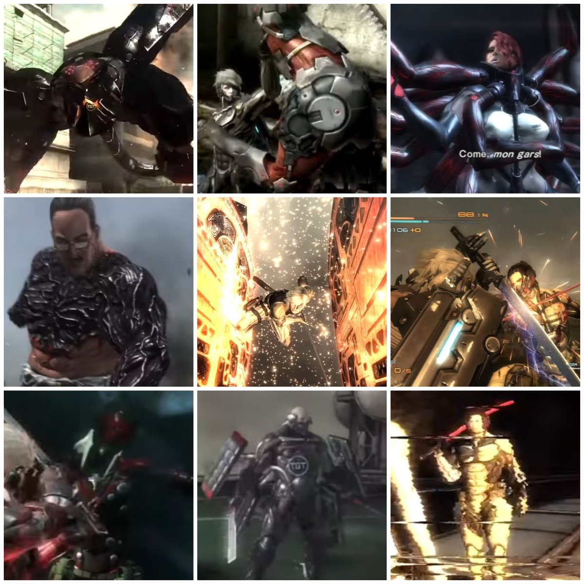 Metal Gear Rising Revengeance - All Bosses with Cutscenes