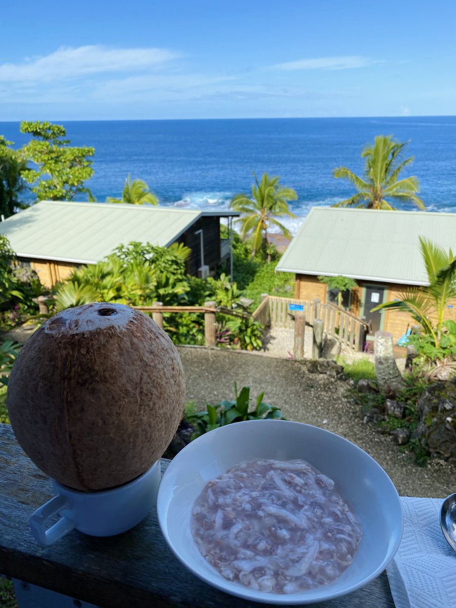 MIQ DAY 5Coconut breakfast - niu, nane & falaoa niu 