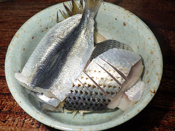 マメシジミ キンカワ サッパ とコノシロの酢締めも キンカワ サッパ コノシロ 酢締め 三河湾 おつまみ 料理 地物