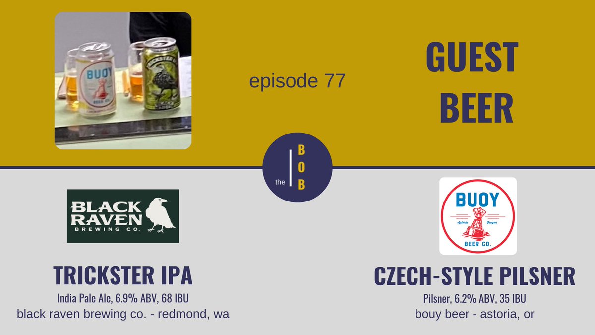 This is the beer portion of the program, with guest offerings from <a href="/blackravenbrew/">blackravenbrew</a> and <a href="/BuoyBeer/">Buoy Beer Company</a>. 

Prost!

📺 youtu.be/C8BGWGTttOQ