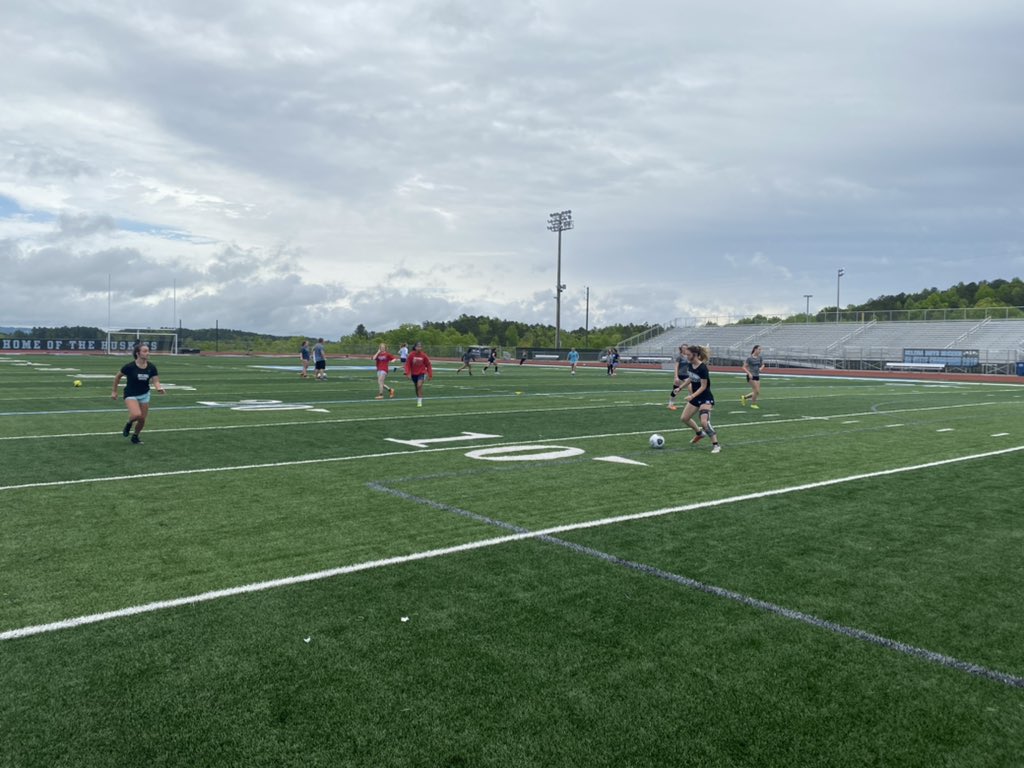 Putting in the time.  Come see us Tue, Round 2 6A Soccer Playoffs vs Northridge 5:30