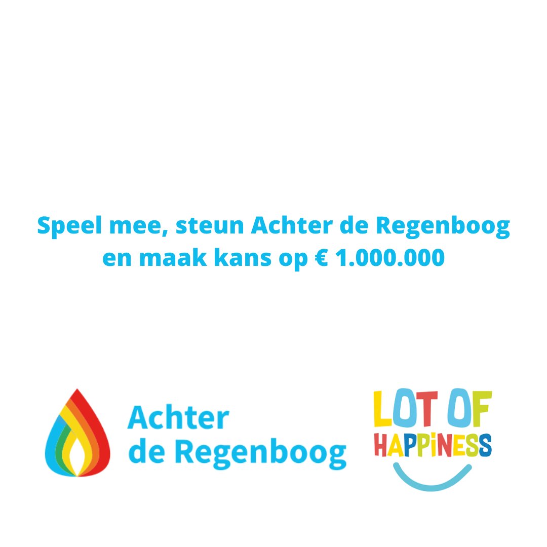 StichtingAdR's tweet photo. 𝗦𝗽𝗲𝗲𝗹 𝗺𝗲𝗲, 𝘀𝘁𝗲𝘂𝗻 𝗔𝗰𝗵𝘁𝗲𝗿 𝗱𝗲 𝗥𝗲𝗴𝗲𝗻𝗯𝗼𝗼𝗴 𝗲𝗻 𝗺𝗮𝗮𝗸 𝗺𝗮𝗮𝗻𝗱𝗲𝗹𝗶𝗷𝗸𝘀 𝗸𝗮𝗻𝘀 𝗼𝗽 € 𝟭.𝟬𝟬𝟬.𝟬𝟬𝟬 𝗲𝗻 𝗮𝗻𝗱𝗲𝗿𝗲 𝗺𝗼𝗼𝗶𝗲 𝗽𝗿𝗶𝗷𝘇𝗲𝗻!
 https://t.co/KXzwF0Eiei
#lotofhappiness #thuisinrouw #goededoelen https://t.co/vgoTmBspE9
