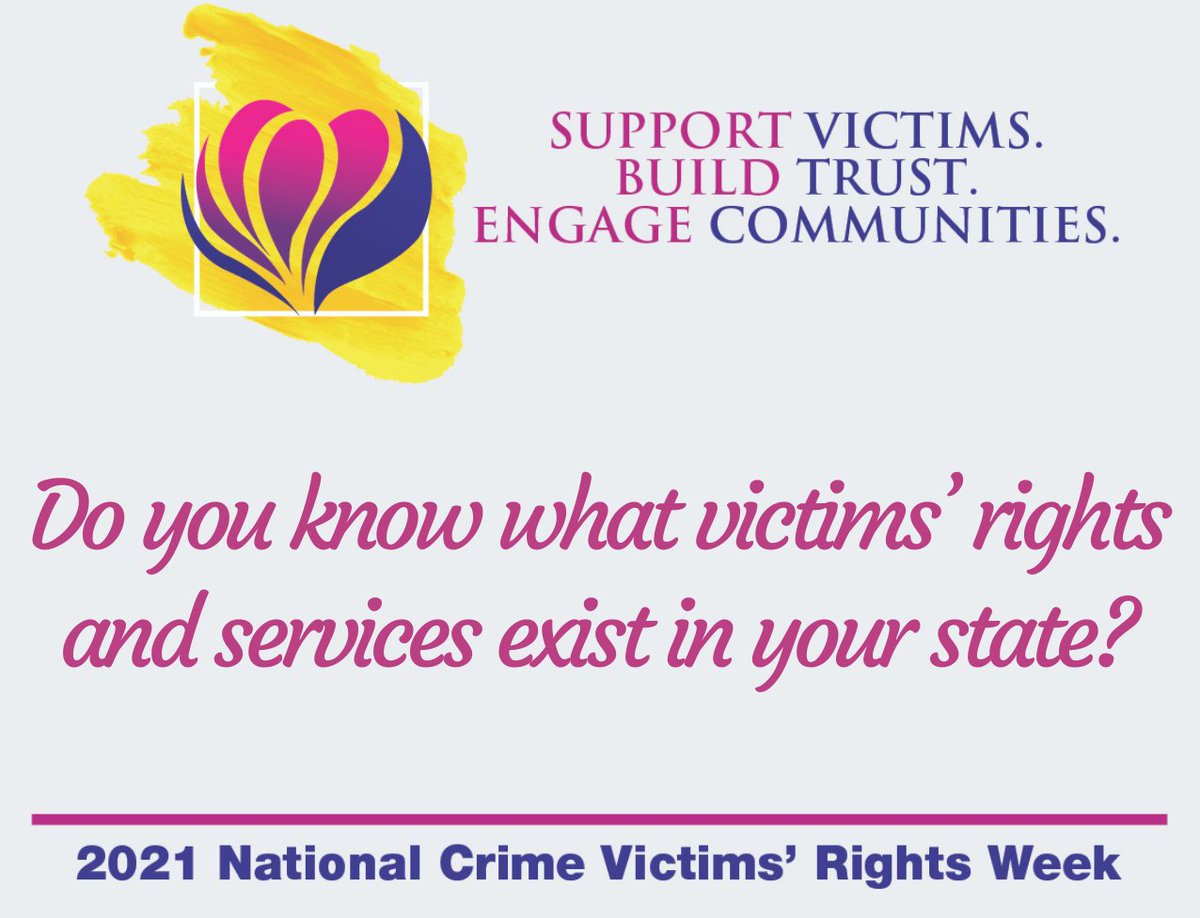DasiOrg's tweet image. Support is available for victims of crime. Call 855–4–VICTIM to learn about victims' rights and options confidentially and compassionately. Visit victimconnect.org #NCVRW2021