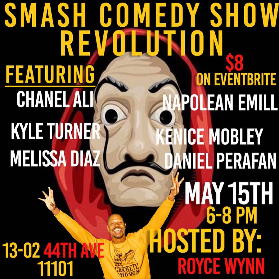 Royce wynn (@roycewynn) on Twitter photo May 15th! Tickets available now! With <a href="/chanel__ali/">Chanel Ali</a>, <a href="/_KyleTurner/">kyle turner</a> , <a href="/tinystories4u/">Melissa Diaz</a> , @Napoleanemill, <a href="/kenicemobley/">Kenice Mobley</a> and <a href="/DanielJPerafan/">Slaughter house guy</a> May 15th! Tickets available now! With <a href="/chanel__ali/">Chanel Ali</a>, <a href="/_KyleTurner/">kyle turner</a> , <a href="/tinystories4u/">Melissa Diaz</a> , @Napoleanemill, <a href="/kenicemobley/">Kenice Mobley</a> and <a href="/DanielJPerafan/">Slaughter house guy</a>