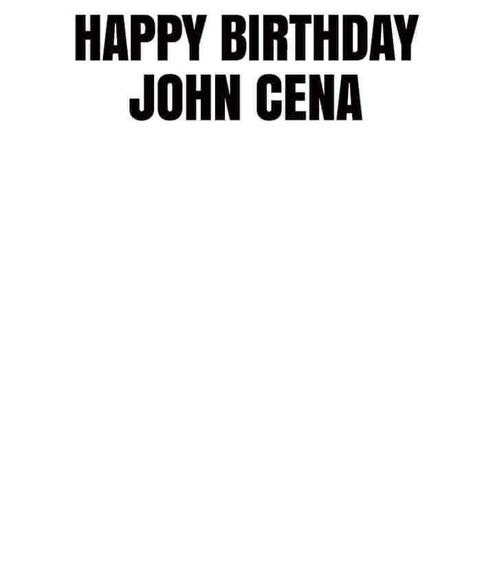We at the BCP want to wish John Cena a very Happy Birthday!! 