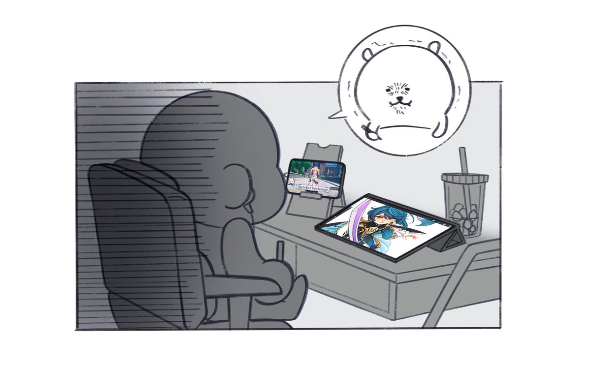 That oddly humiliating moment when I get a genshin ad while watching a genshin video while drawing genshin