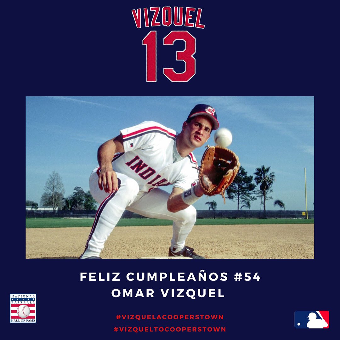 Vizquel13HOF's tweet photo. FELIZ CUMPLEAÑOS 🎂 
Felices 54 5️⃣4️⃣
#OmarVizquel @VizquelOmar13 
El año que viene lo celebraremos en #Cooperstown #VizquelACooperstown 1️⃣3️⃣ https://t.co/j5Xe6sJ2H8