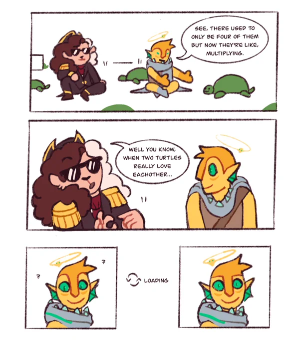 a lil comic based on foolish's stream last night when puffy and him were waiting for sam! i just thought it was so funny i had to draw it #foolishfanart #CaptainPuffyfanart #dreamsmpfanart 