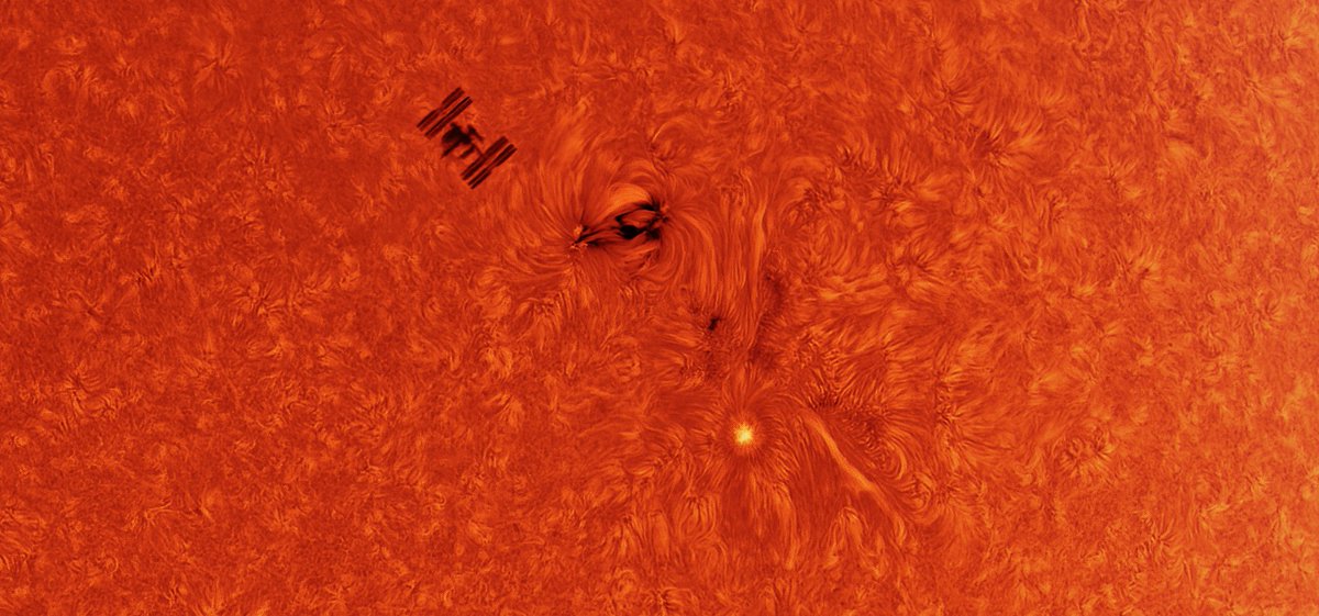 That's right! The ISS was transiting the sun yesterday from my vantage near the budweiser factory in Farifield. These shots require a lot of planning to pull off. For more details check my post on the behind the scenes of this image here on my patreon:  https://www.patreon.com/posts/50407977 