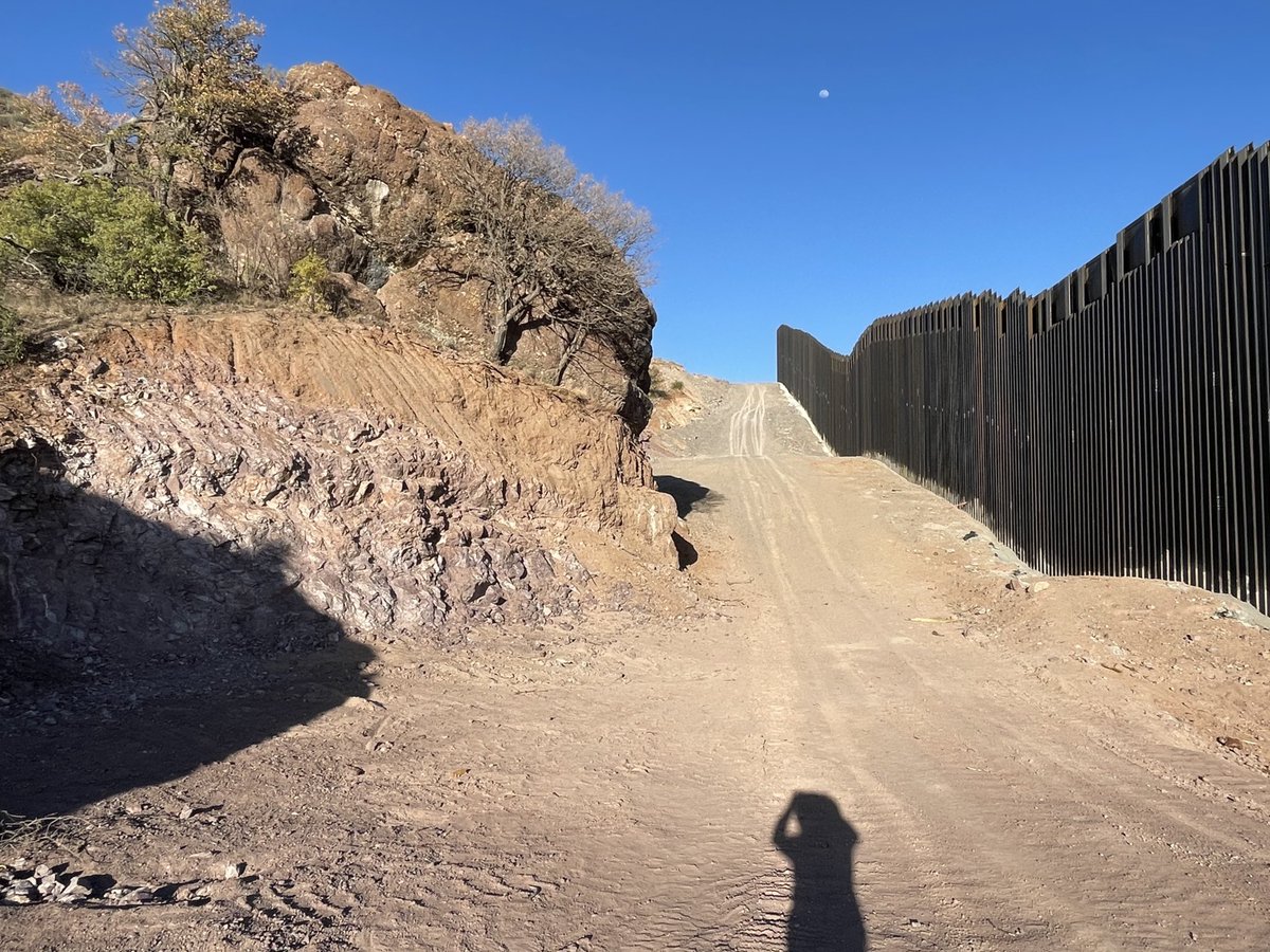 Huachuca Mountain resilience at the border. The Standing People holding on with the Stone People gives me strength on the Restoration journey. #NotAnotherFoot of #BorderWall
