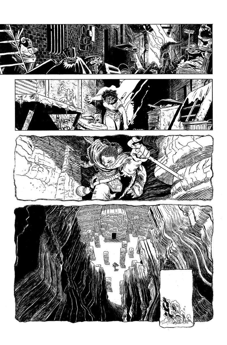 ianmacewan's tweet image. Looking back at some line art from my @ImageComics series MCMLXXV with writer Joe Casey #sequentialsaturday