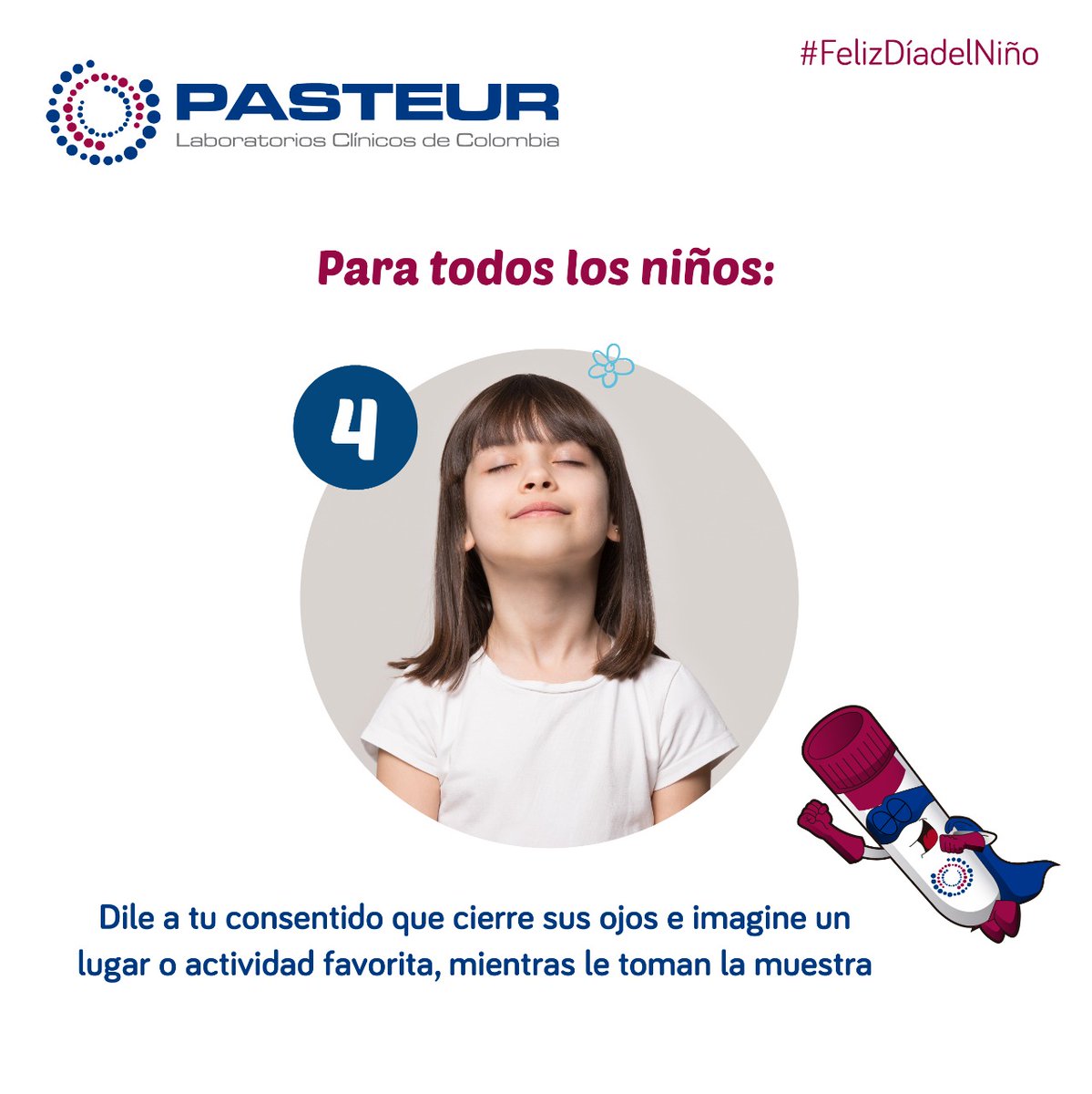 pasteurlab's tweet photo. (Parte 2) Más recomendaciones para la toma de muestra de exámenes de laboratorio clínico para tus pequeños. #FelizDíadelNiño https://t.co/NWSfickdvp