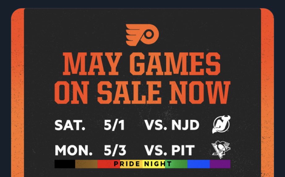 flyers vs. penguins pride game conspiracy theory presented without comment: a thread