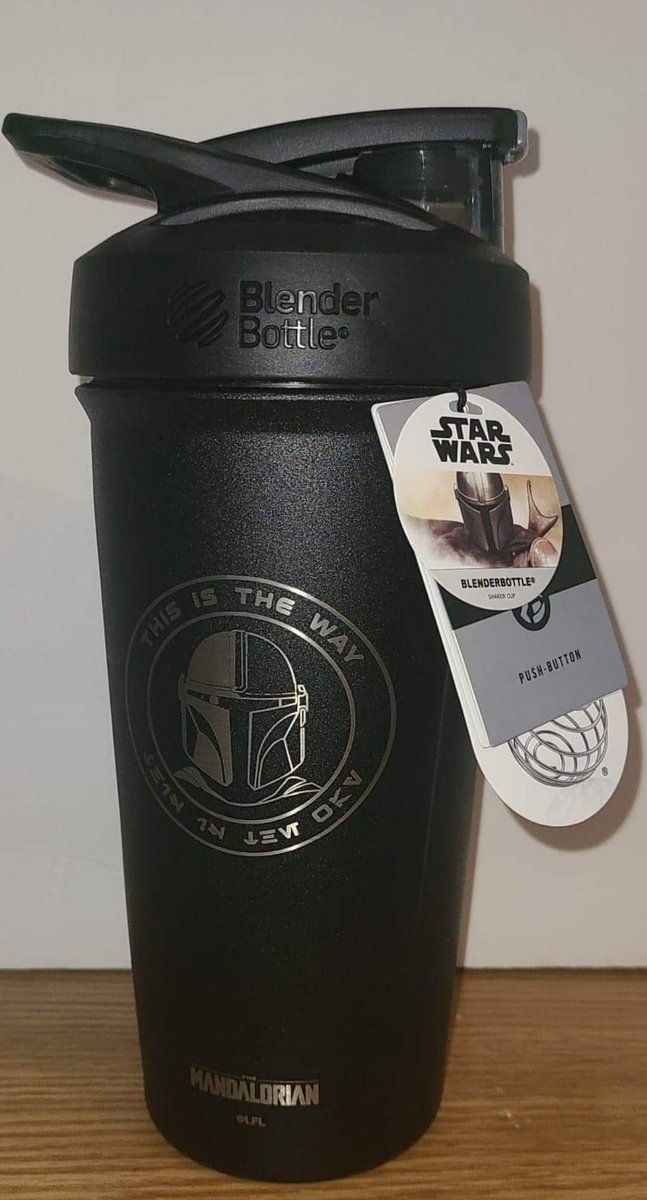 the mandalorian shaker bottle