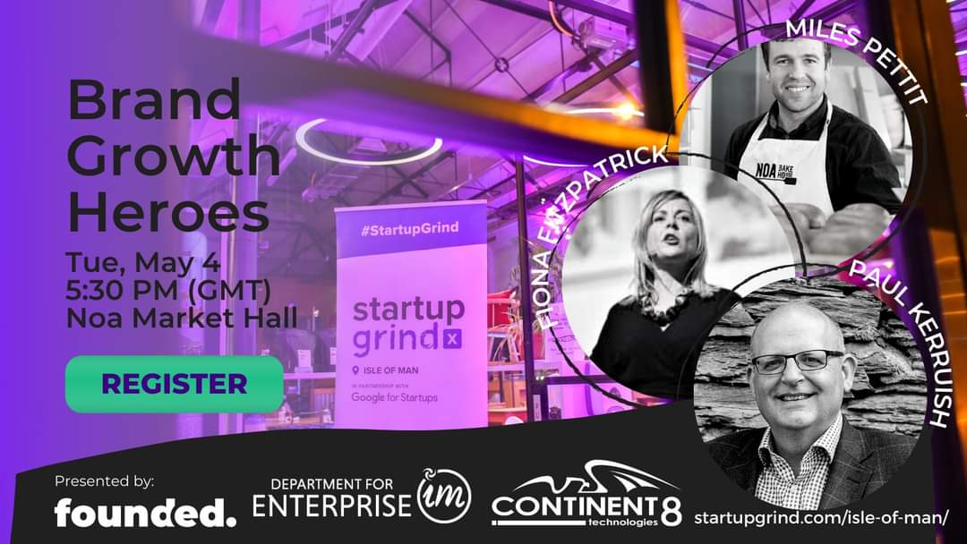StartupGrindIOM (@startupgrindiom) on Twitter photo Our postponed event is back on the schedule + a handful of tickets have freed up. If you want to join our Brand Growth Heroes for an intimate fireside chat w/<a href="/BrandGHeroes/">Brand Growth Heroes business podcast</a> <a href="/NoaBakehouse/">Noa Bakehouse</a> <a href="/fynoderee_iom/">The Fynoderee Distillery</a> ๐ 4 May โฒ 17:30, get tickets via startupgrind.com/events/detailsโฆ.
#inspireyourgrind Our postponed event is back on the schedule + a handful of tickets have freed up. If you want to join our Brand Growth Heroes for an intimate fireside chat w/<a href="/BrandGHeroes/">Brand Growth Heroes business podcast</a> <a href="/NoaBakehouse/">Noa Bakehouse</a> <a href="/fynoderee_iom/">The Fynoderee Distillery</a> ๐ 4 May โฒ 17:30, get tickets via startupgrind.com/events/detailsโฆ.
#inspireyourgrind