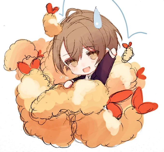 \上から来るぞ!/
   🍤     
               🍤  
        🍤
                        🍤 