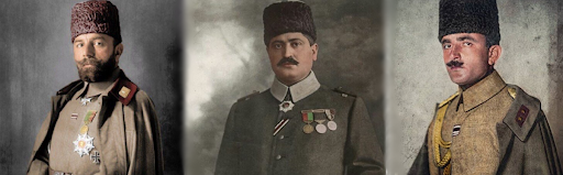 Vatanları için canlarını veren Enver Paşa, Talat Paşa ve Cemal Paşa'yı rahmetle ve minnetle anıyorum.

#1915Olayları #1915ArmenianLies