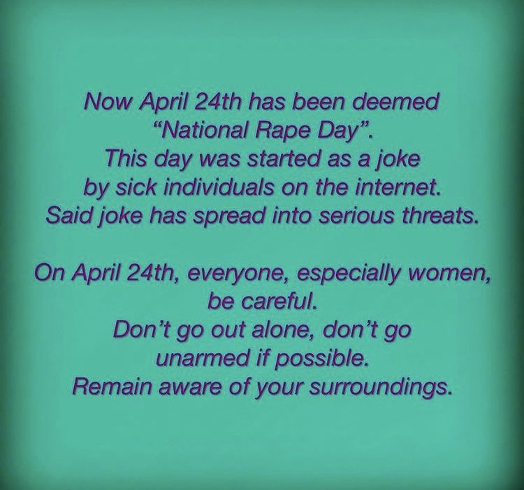 opheliabegonias's tweet photo. I know I joke around a lot but #nationarapedayisnotokay not as a joke; not sarcastically; rape is not funny. Rape is not fun. Rape is traumatizing. I’ve been through it. Break the stigma. It’s not your fault. #speakup #preachit #rapeisnotokay #rapeisnotyourfault #sexualdefenseday https://t.co/CykhnfuImk