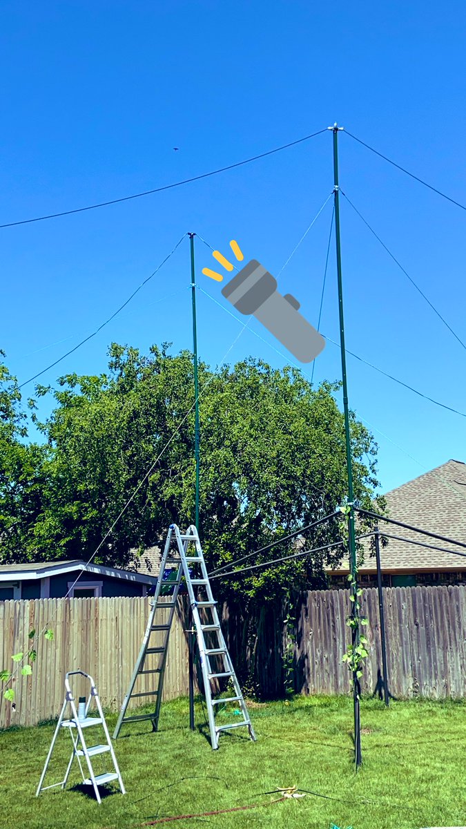 Setting up a 160m double bazooka #hamradio