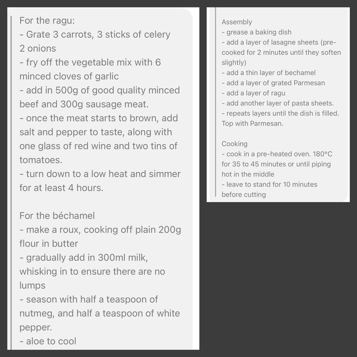 DrJude_G's tweet photo. Entry 15 - Authentic Italian Lasagna- by the lovely James Lloyd and M of London!
#StandUpToCancer #VirtualBakeOff The recipe is below! To donate - https://t.co/i8yovIP1ap https://t.co/zIBq8JwUEU