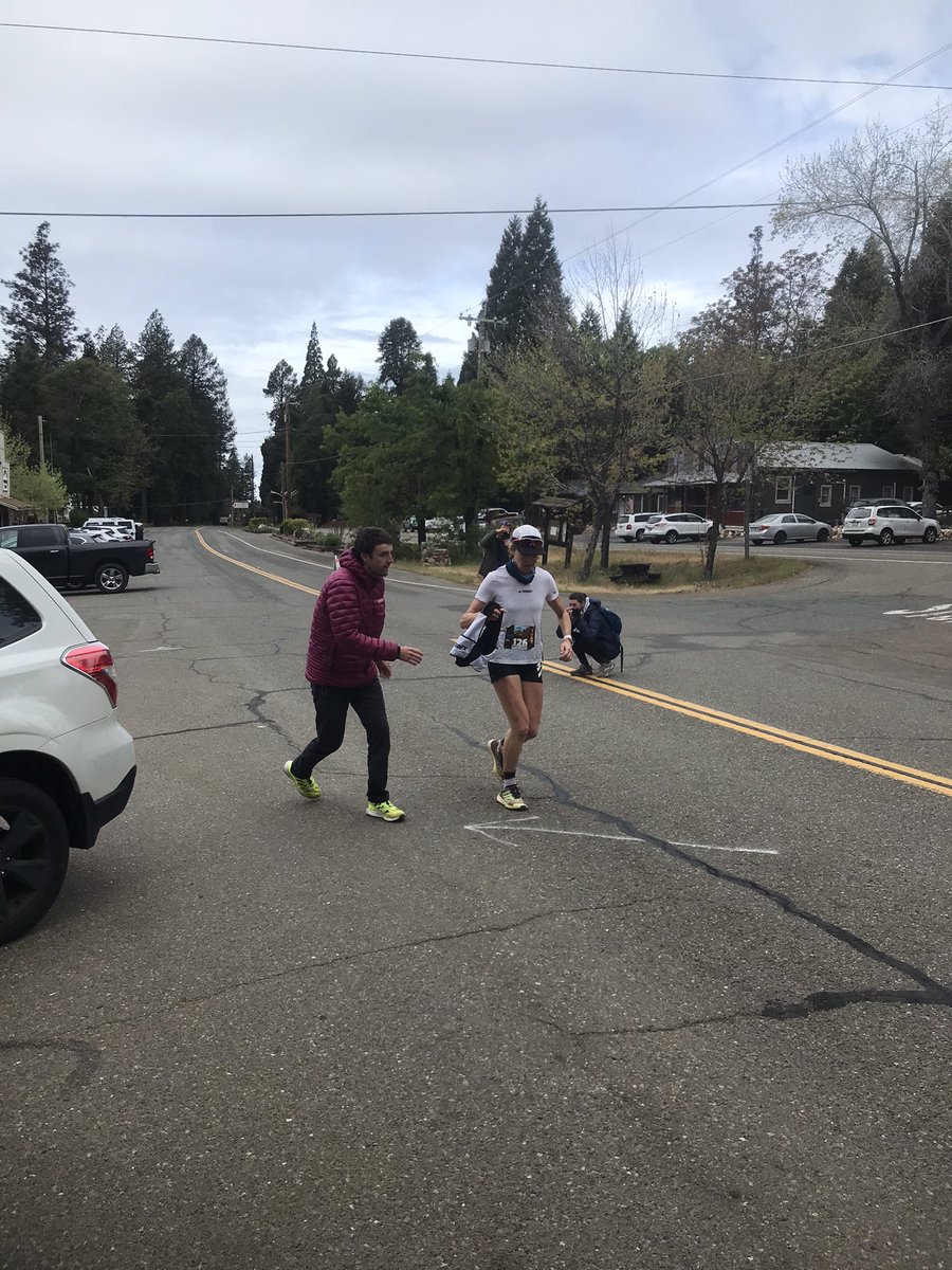 And its <a href="/abbyhallruns/">abby hall</a> in 3rd and 22min of the lead at #canyons100k <a href="/adidas/">adidas</a>