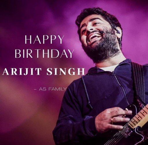 A very very very happy birthday to our heartbeat Arijit Singh sir  