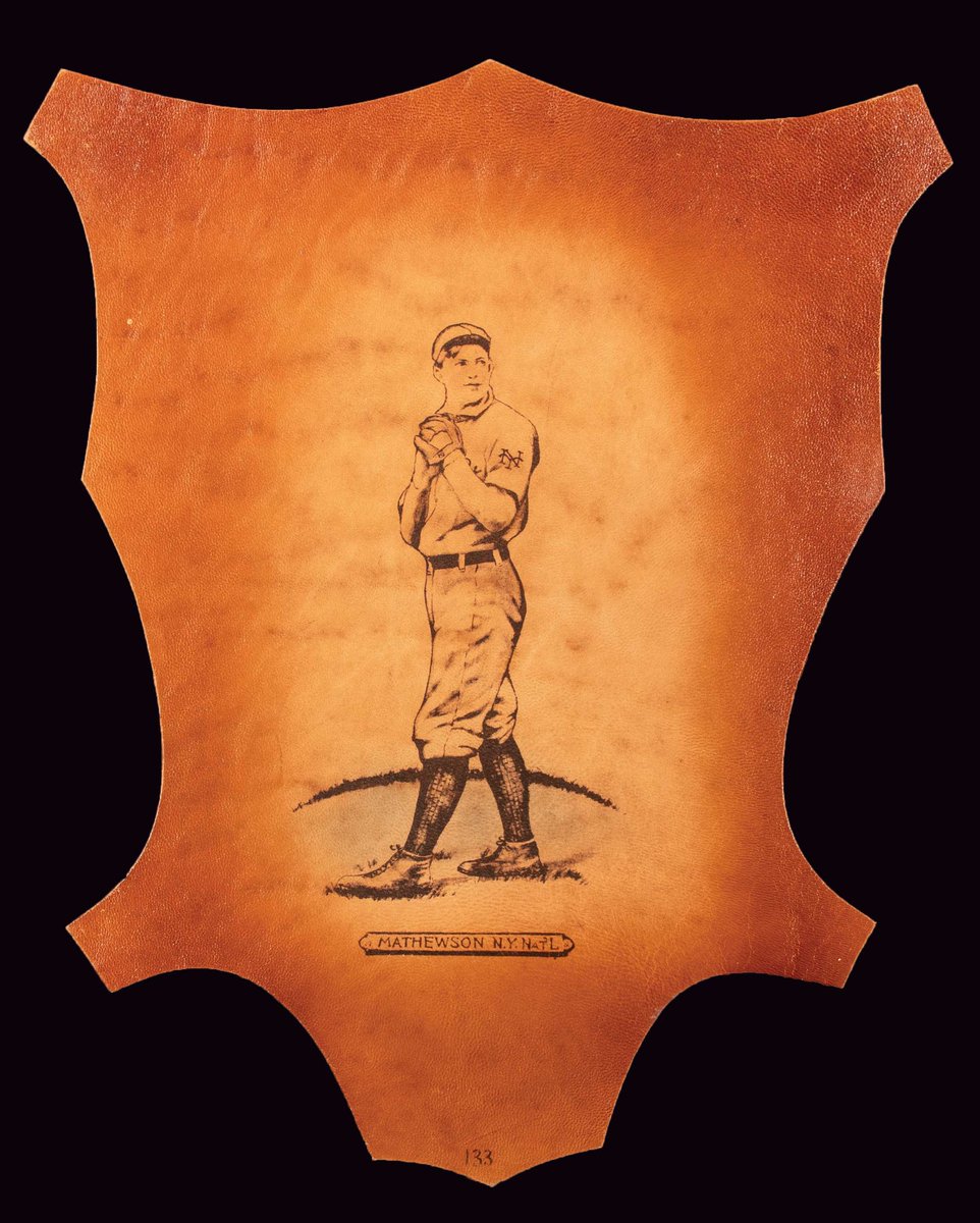 HuntAuctions's tweet image. Flashing the leather. Incredibly scarce set of 1912 L1 #Helmar tobacco leather premiums hammered down for a total of $151,457. The Georgia Peach, Ty Cobb, led the way at a record price of $58,750
