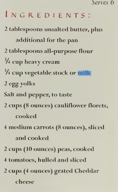 Here is the smoking gun: In The Redwall Cookbook, no nut- or plant-based milks are ever specified or even mentioned. The ingredients always just say "butter", "milk", "cream", "eggs", and/or "egg yolks". This is not a vegan cookbook, and these are not vegan recipes.