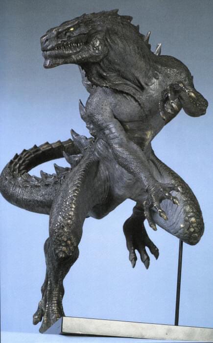 Godzilla, despite the comparisons to theropod dinosaurs, has a lot of human aspects in his design. He’s an interesting mix of man and monster, allowing for a human connection but it’s still distant and animalistic.