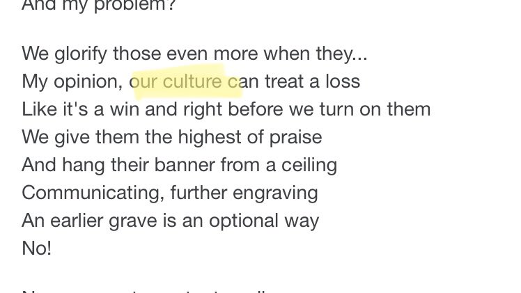 you can look at how they position vultures in the story, too. tyler connected vultures to the RELIGION specifically in austin, not the bishops. he connects vultures to the CULTURE on the record. vialism is a system of thought in our culture, and that is our focus.