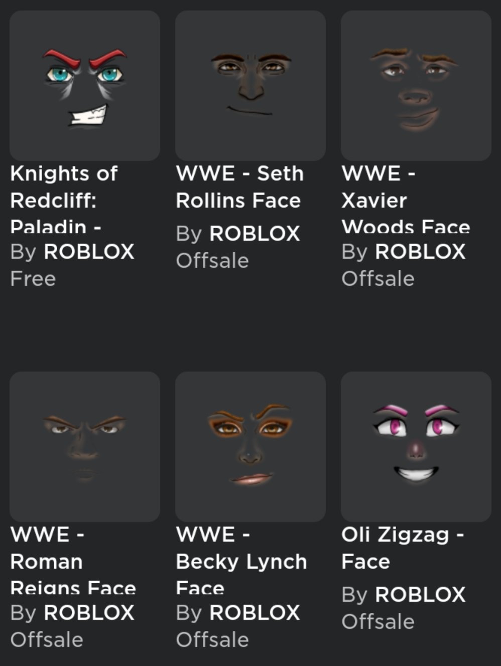 NEW ROBLOX SPARKLE LIMITED FACE 