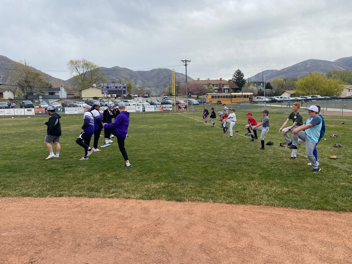 The Bees teaching a youth camp today. 🎉