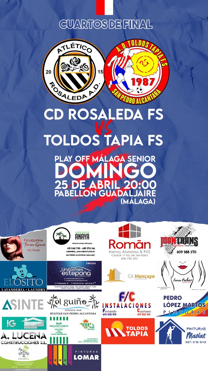 ¡Arrancan los play-off! A un solo día para que nuestro equipo dispute la ida frente al <a href="/adrosaleda/">AD Atlético Rosaleda</a>. ¡A por todas! <a href="/OC_Marbella/">Onda Cero Marbella</a> <a href="/CopeMarbella/">Cope Marbella</a> <a href="/RTVMarbella/">RTV Marbella</a> <a href="/SER_MarbellaCSo/">SER Marbella Costa del Sol</a>