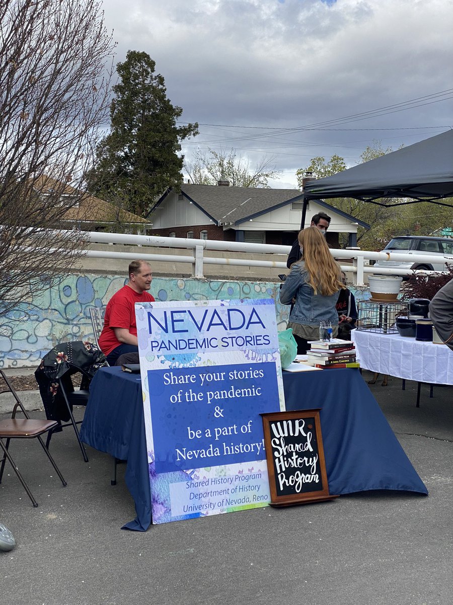 drchrisvnagy's tweet photo. Shared History (UNR) at the farmer’s market. Pop up historical research. https://t.co/iSyOIL64uf