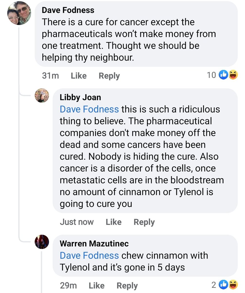 I find it offensive what percentage of our population seems to genuinely believe this kind of bs
#weirdcancercures #cancermyths #cancer #terminalillness