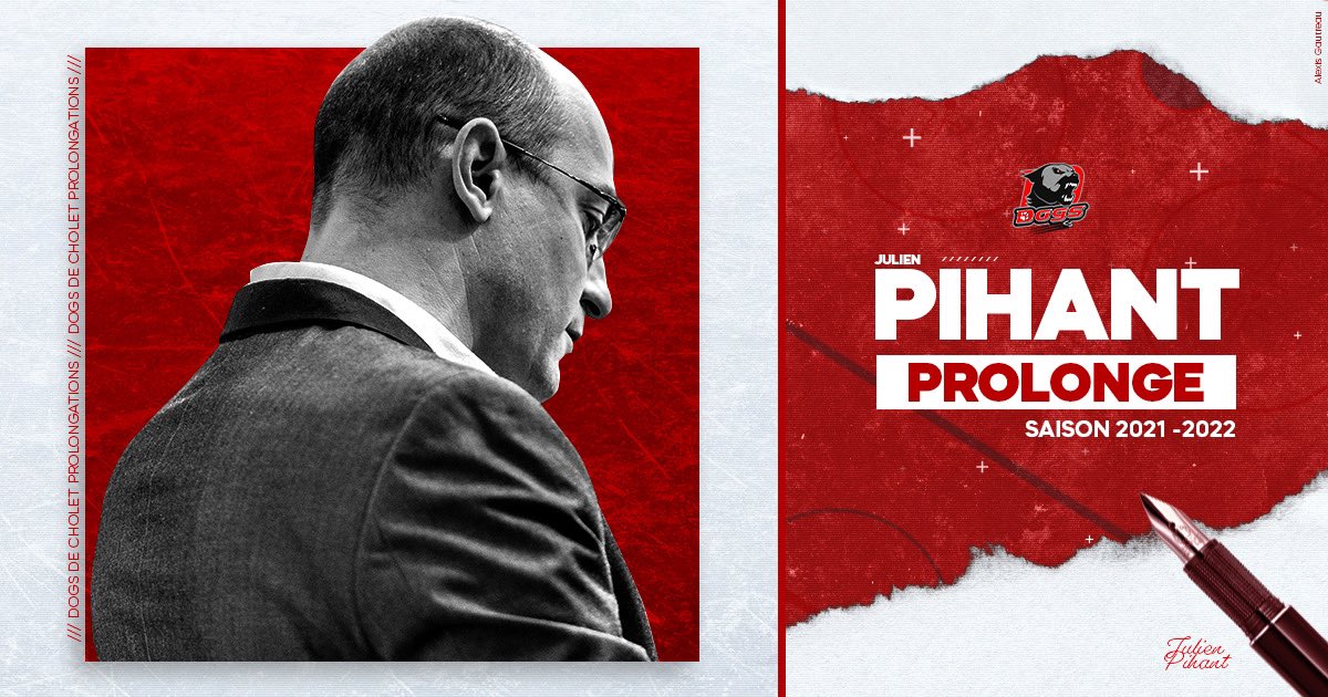 DogsCholet's tweet image. 𝗣𝗿𝗼𝗹𝗼𝗻𝗴𝗮𝘁𝗶𝗼𝗻𝘀 ! 🖋

Notre duo de coachs signe pour une nouvelle année ! Julien PIHANT sera donc toujours accompagné par son assistant Arnaud THARREAU l’an prochain 🔝 

Restez connectés, de nouvelles informations arrivent !📱